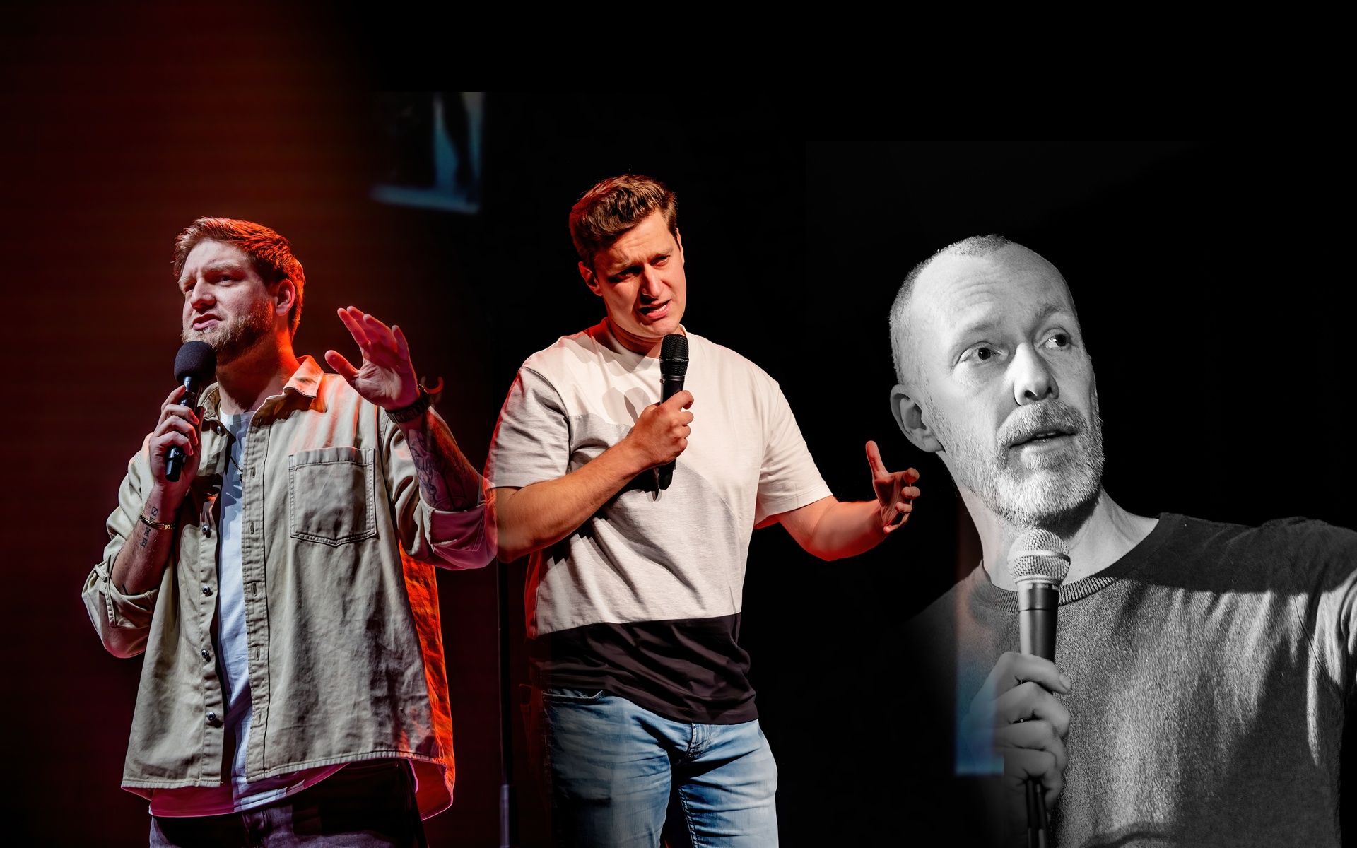 Comedy met MC Jarno Boone, Tim Loobuyck & David Galle